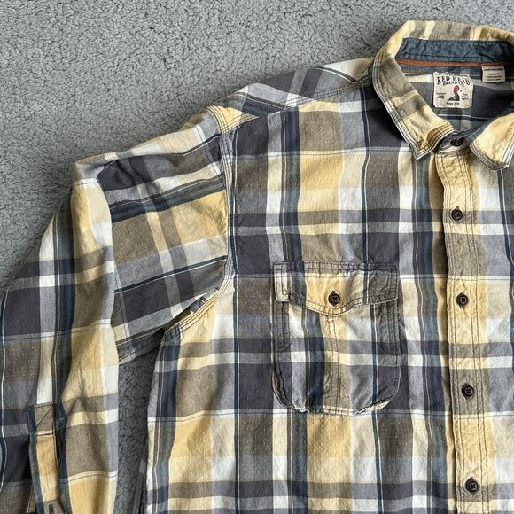 Red Head Flannel Shirt Mens Adult 2 XT Multicolor Plaid Button Up Long Sleeve - Picture 3 of 12